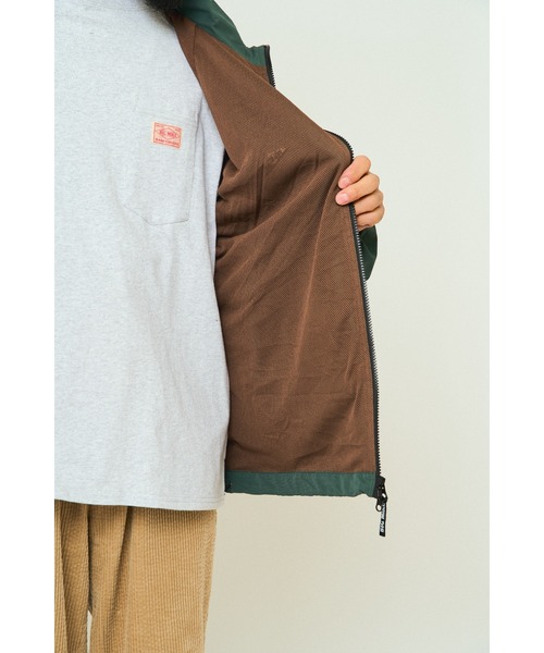 BIG MIKE(ビッグマイク)の「BIG MIKE ビッグマイク/ コットンナイロン トラックジャケット メッシュ裏地 リラックスフィット //// 102546580(ナイロンジャケット・メンズ・ブラック/ネイビー/グリーン/チャコール・MEDIUM/LARGE/X-LARGE)」の9枚目の写真