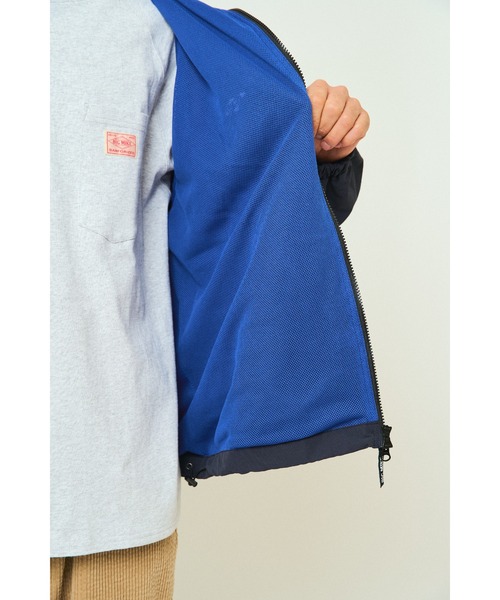 BIG MIKE(ビッグマイク)の「BIG MIKE ビッグマイク/ コットンナイロン トラックジャケット メッシュ裏地 リラックスフィット //// 102546580(ナイロンジャケット・メンズ・ブラック/ネイビー/グリーン/チャコール・MEDIUM/LARGE/X-LARGE)」の6枚目の写真