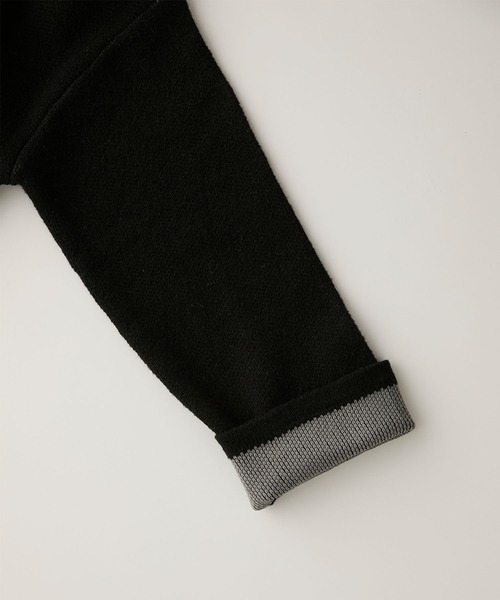 THE CRAFT CREW PRODUCTS（ザクラフトクループロダクツ）の「ウォッシャブル 裏配色 スナップボタン ニットカーディガン【THE CRAFT CREW PRODUCTS】（カーディガン/ボレロ・レディース・グレイッシュベージュ/アイボリー/ブラック/グレー/ブラウン/ネイビー・FREE）」の20枚目の写真