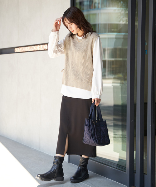 ikka（イッカ）の「【雑誌InRed11月号掲載】ニットベスト