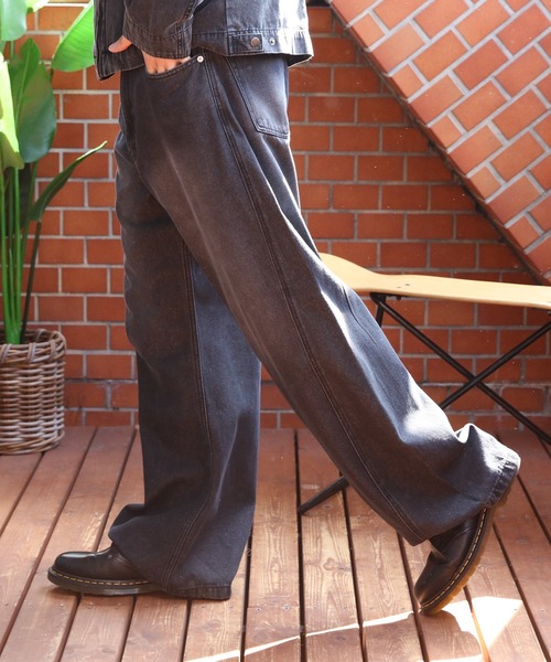 ８(eight)（エイト）の「スラブデニムカーブパンツ（デニムパンツ・メンズ・ブルー/グレー/ブラック系その他/ブラウン・MEDIUM/SMALL/X-LARGE/LARGE）」の6枚目の写真