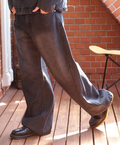 ８(eight)（エイト）の「スラブデニムカーブパンツ（デニムパンツ・メンズ・ブルー/グレー/ブラック系その他/ブラウン・MEDIUM/SMALL/X-LARGE/LARGE）」の8枚目の写真