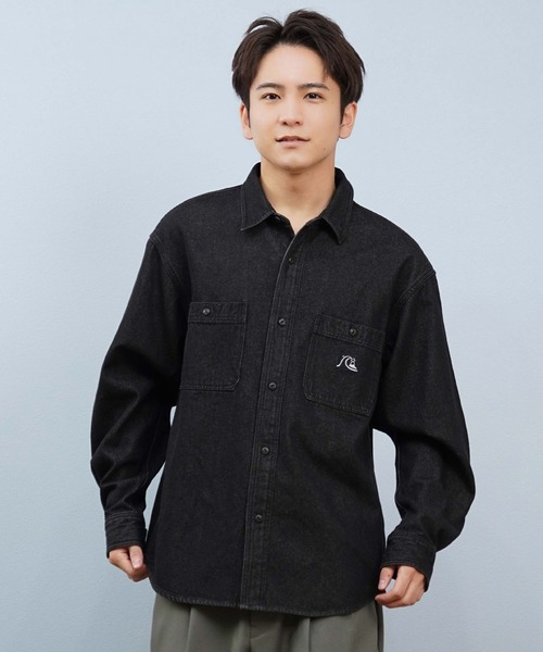 セール】QUIKSILVER/クイックシルバー 長袖シャツ デニムシャツ
