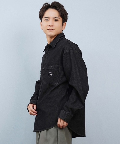 セール】QUIKSILVER/クイックシルバー 長袖シャツ デニムシャツ
