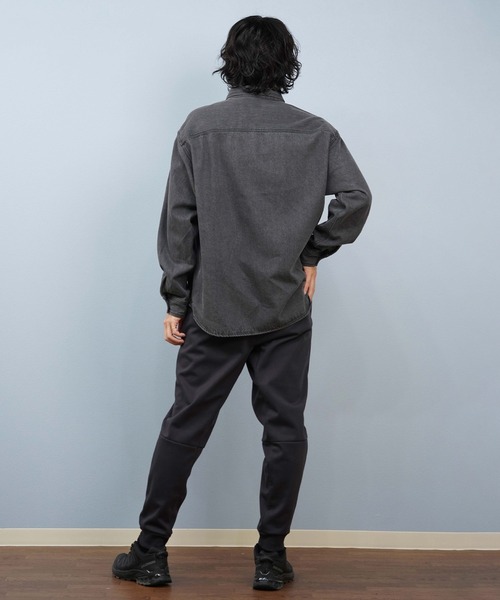 Quiksilver（クイックシルバー）の「QUIKSILVER/クイックシルバー 長袖シャツ デニムシャツ セットアップ対応 DENIM WASH SHIRT QSH254003（シャツ/ブラウス・メンズ・グレー/ブラック・M/L）」の13枚目の写真