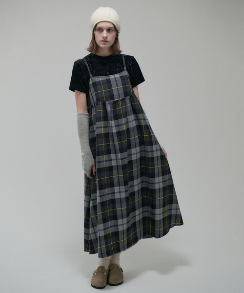 O'NEIL of DUBLIN（オニールオブダブリン）の「O'NEIL OF DUBLIN | ウーステッドウール キャミソールワンピース WOMEN（ワンピース・レディース・ブルー系その他6/グレー系その他/グリーン系その他/グリーン系その他2・8）」の2枚目の写真