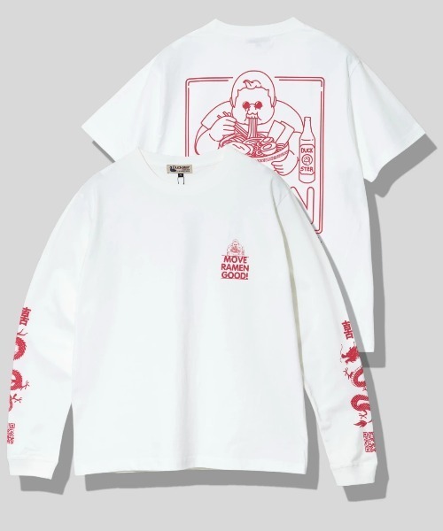 go slow caravan（ゴースローキャラバン）の「Duckster/ダックスター　ダブルレイヤード S/S × L/S TEEセット（Tシャツ/カットソー・メンズ・ブラック/ホワイト・LARGE/X-LARGE/MEDIUM）」の2枚目の写真