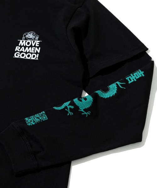 go slow caravan（ゴースローキャラバン）の「Duckster/ダックスター　ダブルレイヤード S/S × L/S TEEセット（Tシャツ/カットソー・メンズ・ブラック/ホワイト・LARGE/X-LARGE/MEDIUM）」の6枚目の写真