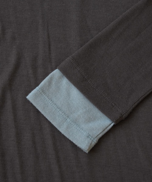 VIS（ビス）の「配色レイヤードシアーロンT（Tシャツ/カットソー・レディース・グレー/オフホワイト/ピンク・FREE）」の22枚目の写真