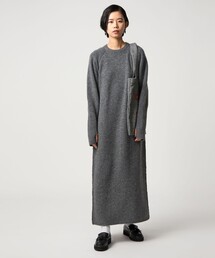 CITEN | ＜CITEN＞リブ切り替えニットワンピース(ワンピース)