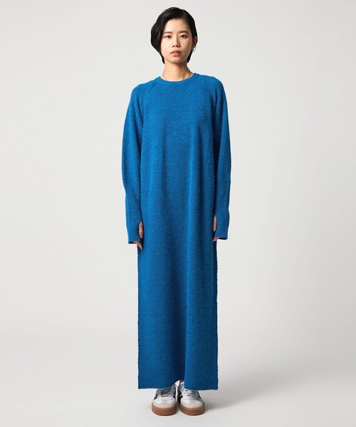 CITEN（シテン）の「＜CITEN＞リブ切り替えニットワンピース（ワンピース・レディース・ダークグレー/モカ/コバルトブルー・FREE）」の22枚目の写真