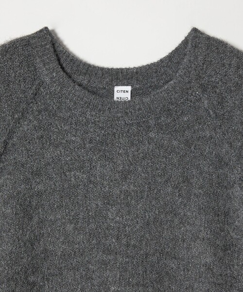 CITEN（シテン）の「＜CITEN＞リブ切り替えニットワンピース（ワンピース・レディース・ダークグレー/モカ/コバルトブルー・FREE）」の9枚目の写真
