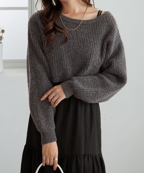 ２点セット　ニットトップス＋キャミワンピ