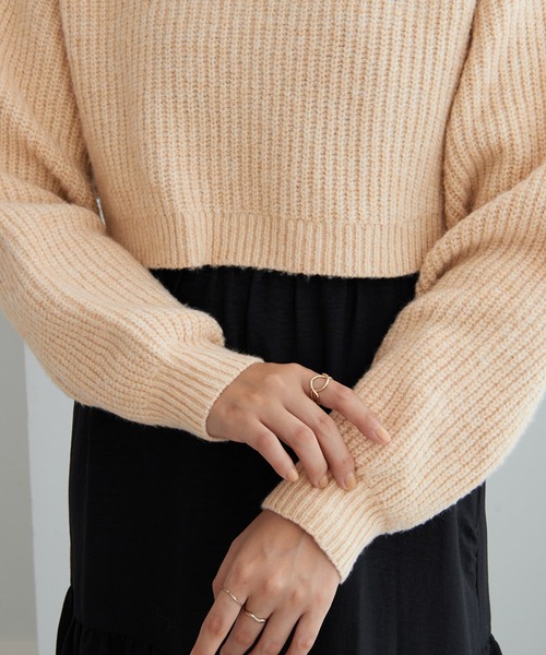 ２点セット　ニットトップス＋キャミワンピ