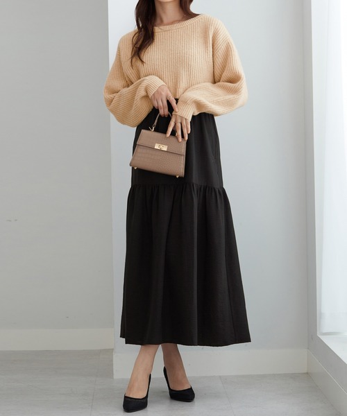 ２点セット　ニットトップス＋キャミワンピ