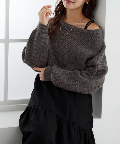 ２点セット　ニットトップス＋キャミワンピ