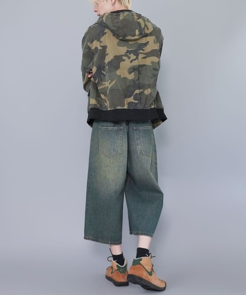 SPINNS（スピンズ）の「短丈ダブルジップアクティブジャケット/カモフラージュ/リアルツリー/ダックジャケット/ショート丈/ユニセックス（その他アウター・メンズ・ウッドランド/リアルツリーカモ・ONESIZE）」の5枚目の写真