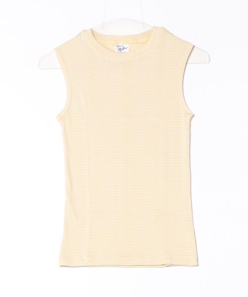 MILLER（ミラー）の「【Robert P. Miller】ロバート・ピー・ミラー パネルリブ コットン タンクトップ 848C（タンクトップ・レディース・ブラック×ホワイト/ミント/ブルー系その他/ブラック/グレー系その他/イエロー系その他/スモークピンク/ホワイト・FREE）」の15枚目の写真