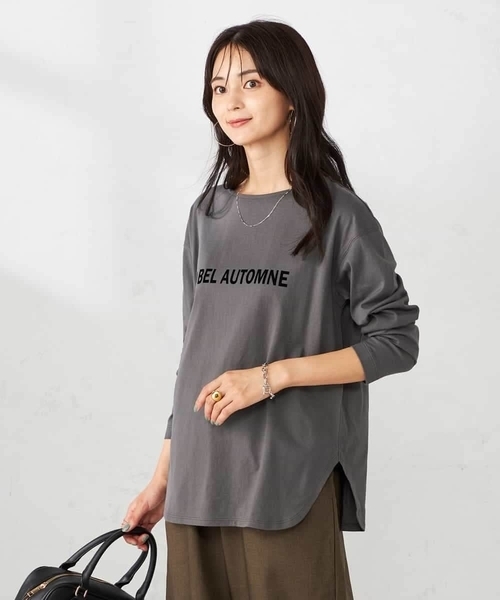 a.v.v（アーヴェヴェ）の「ロゴアソートロンT（Tシャツ/カットソー・レディース・ホワイト/チャコールグレー/グレー/ボルドー/グレー系その他・40/38/42/36/34）」の14枚目の写真