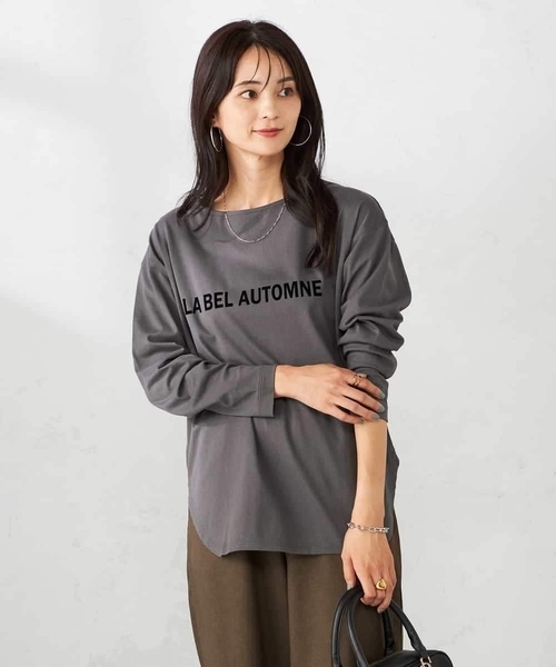 a.v.v（アーヴェヴェ）の「ロゴアソートロンT（Tシャツ/カットソー・レディース・ホワイト/チャコールグレー/グレー/ボルドー/グレー系その他・40/38/42/36/34）」の13枚目の写真