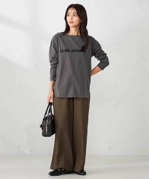 a.v.v（アーヴェヴェ）の「ロゴアソートロンT（Tシャツ/カットソー・レディース・ホワイト/チャコールグレー/グレー/ボルドー/グレー系その他・40/38/42/36/34）」の19枚目の写真