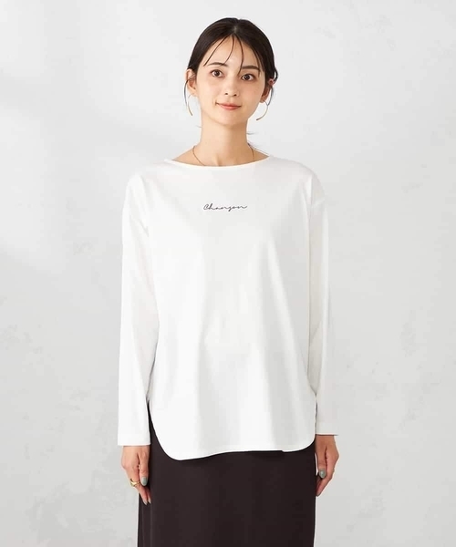 a.v.v（アーヴェヴェ）の「ロゴアソートロンT（Tシャツ/カットソー・レディース・ホワイト/チャコールグレー/グレー/ボルドー/グレー系その他・40/38/42/36/34）」の17枚目の写真