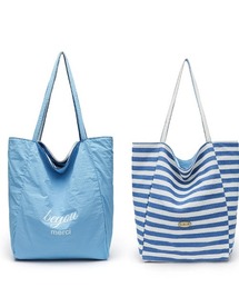 リバーシブルトート」に該当するバッグ（ブルー・ネイビー/青色系