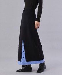 Muscat（マスカット）の「【セットアップ可！】レイヤードライク　ニットスカート（スカート）」