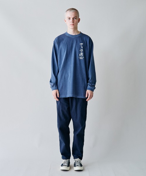 rehacer（レアセル）の「rehacer : Flower Cycle Vintage L/ST-Shirt  / フラワーサイクルヴィンテージ ロングスリーブ T shirt（Tシャツ/カットソー・メンズ・ホワイト/スミクロ/ネイビー・X-LARGE/LARGE/MEDIUM/SMALL）」の9枚目の写真