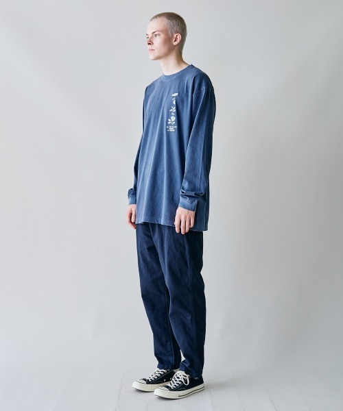 rehacer（レアセル）の「rehacer : Flower Cycle Vintage L/ST-Shirt  / フラワーサイクルヴィンテージ ロングスリーブ T shirt（Tシャツ/カットソー・メンズ・ホワイト/スミクロ/ネイビー・X-LARGE/LARGE/MEDIUM/SMALL）」の10枚目の写真