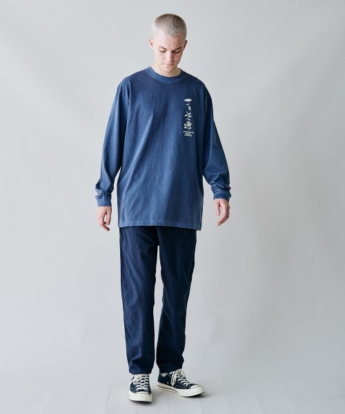 rehacer（レアセル）の「rehacer : Flower Cycle Vintage L/ST-Shirt  / フラワーサイクルヴィンテージ ロングスリーブ T shirt（Tシャツ/カットソー・メンズ・ホワイト/スミクロ/ネイビー・X-LARGE/LARGE/MEDIUM/SMALL）」の13枚目の写真