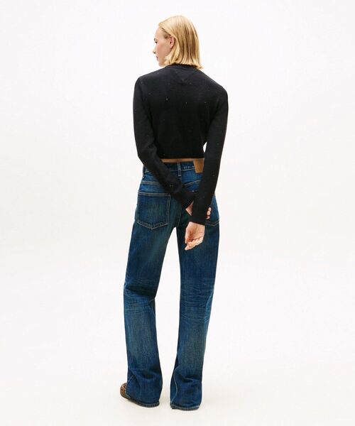 tommy jeans（トミー ジーンズ）の「スパークルフラッグセーター（ニット/セーター・レディース・ホワイト/ブラック/ダークパープル・SMALL/X-SMALL/MEDIUM）」の13枚目の写真