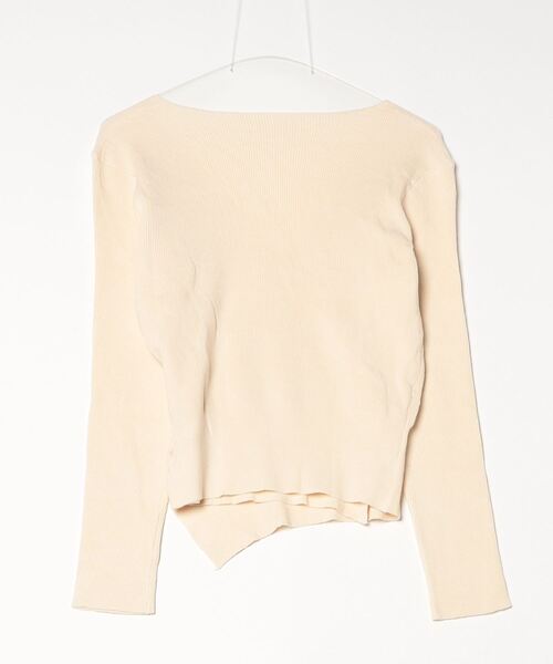 FREE STYLISTS(フリー スタイリスト)の「YUGA_YGMC Cache-coeur knit top(ニット/セーター・レディース・ブラウン/オフホワイト・FREE)」の3枚目の写真