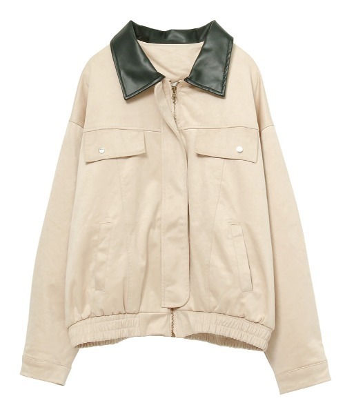 セール】異素材切替 カバーオールジャケット（ブルゾン）｜Rejoule