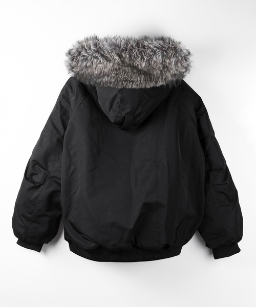 フェイクファーフーディビッグダウンジャケット ／ fake fur hoodie
