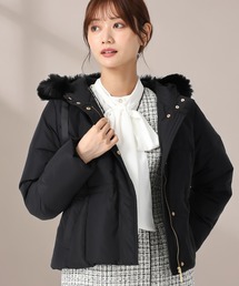 MISCH MASCH | 2025秋冬新作 グログランリボンフードショートダウン(ダウンジャケット/コート)