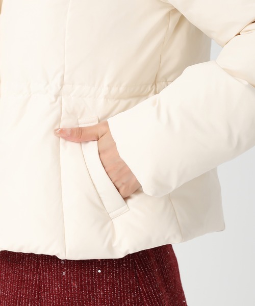 MISCH MASCH（ミッシュマッシュ）の「2025秋冬新作 グログランリボンフードショートダウン（ダウンジャケット/コート・レディース・ブラック/ピンク/アイボリー・S/M）」の17枚目の写真