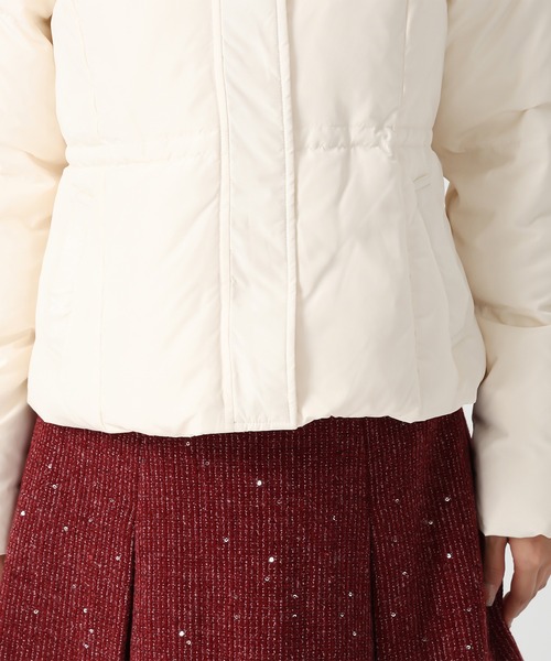 MISCH MASCH（ミッシュマッシュ）の「2025秋冬新作 グログランリボンフードショートダウン（ダウンジャケット/コート・レディース・ブラック/ピンク/アイボリー・S/M）」の19枚目の写真