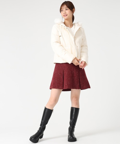 MISCH MASCH(ミッシュマッシュ)の「2025秋冬新作 グログランリボンフードショートダウン(ダウンジャケット/コート・レディース・ブラック/ピンク/アイボリー・S/M)」の21枚目の写真