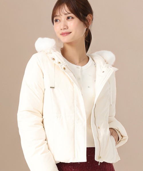 セール】2025秋冬新作 グログランリボンフードショートダウン（ダウン