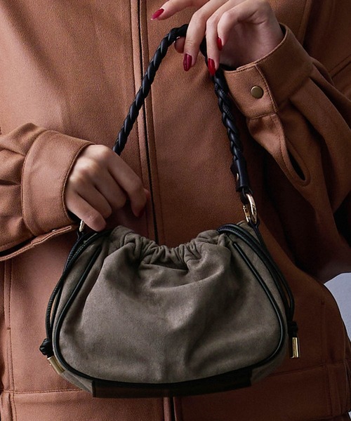 NICOLE white(ニコルホワイト)の「2WAYバッグ(ショルダーバッグ・レディース・チャコール/ベージュ/ミント・FREE)」の2枚目の写真