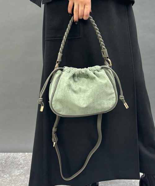 NICOLE white(ニコルホワイト)の「2WAYバッグ(ショルダーバッグ・レディース・チャコール/ベージュ/ミント・FREE)」の3枚目の写真