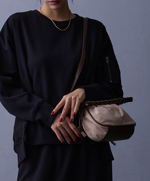 NICOLE white(ニコルホワイト)の「2WAYバッグ(ショルダーバッグ・レディース・チャコール/ベージュ/ミント・FREE)」の7枚目の写真