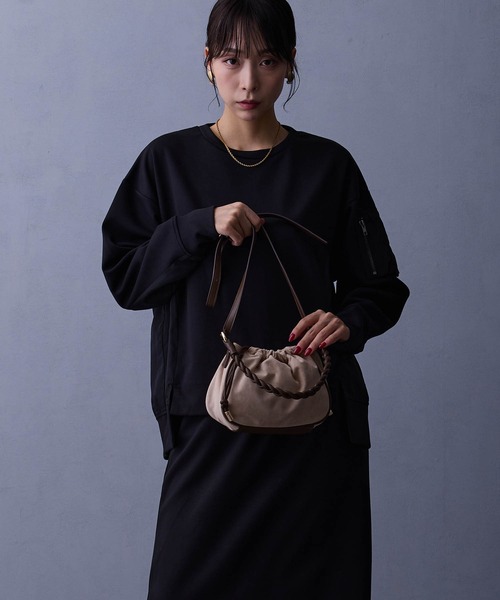 NICOLE white(ニコルホワイト)の「2WAYバッグ(ショルダーバッグ・レディース・チャコール/ベージュ/ミント・FREE)」の10枚目の写真