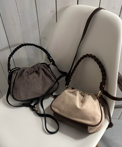 NICOLE white(ニコルホワイト)の「2WAYバッグ(ショルダーバッグ・レディース・チャコール/ベージュ/ミント・FREE)」の12枚目の写真