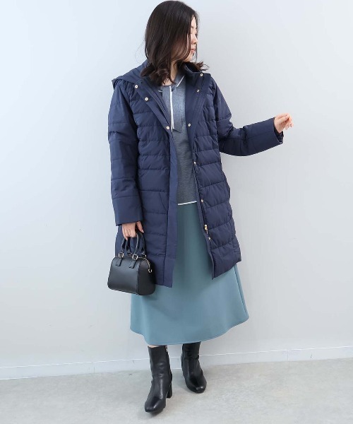 美品　半額以下　ハイブリッド　プレイダウン　サイズM スーパーストレッチ アルフレド クロップドレングス ウール ダウンジャケット