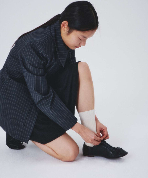 FREAK'S STORE(フリークスストア)の「I HATE MONDAY/アイヘイトマンデイ New Essential Socks/ニューエッセンシャルソックス(ソックス/靴下・レディース・レッド/グレー/オフホワイト・ONE SIZE)」の9枚目の写真