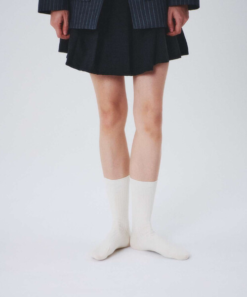 FREAK'S STORE(フリークスストア)の「I HATE MONDAY/アイヘイトマンデイ New Essential Socks/ニューエッセンシャルソックス(ソックス/靴下・レディース・レッド/グレー/オフホワイト・ONE SIZE)」の11枚目の写真