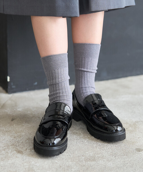 FREAK'S STORE(フリークスストア)の「I HATE MONDAY/アイヘイトマンデイ New Essential Socks/ニューエッセンシャルソックス(ソックス/靴下・レディース・レッド/グレー/オフホワイト・ONE SIZE)」の13枚目の写真