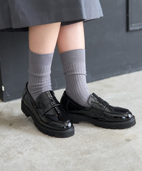 FREAK'S STORE(フリークスストア)の「I HATE MONDAY/アイヘイトマンデイ New Essential Socks/ニューエッセンシャルソックス(ソックス/靴下・レディース・レッド/グレー/オフホワイト・ONE SIZE)」の14枚目の写真